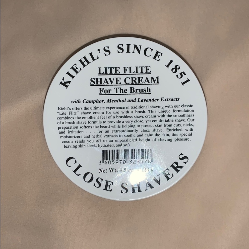 Kiehl’s lite flite shave cream